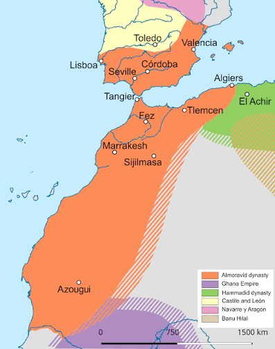 Almoravid dynasty — the Amazigh rulers who founded Marrakech in 1062 and built an empire from the Sahara to Spain